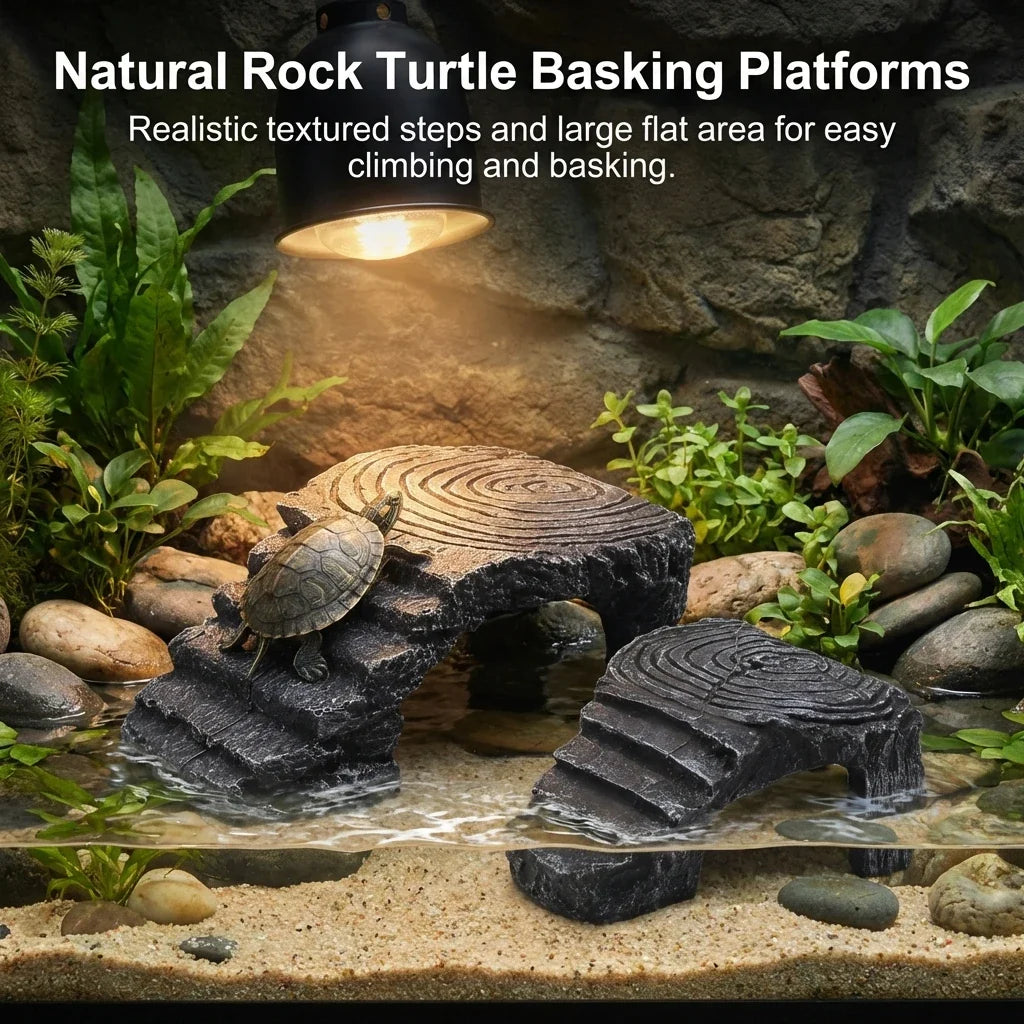 Turtle Basking Platform Resin Habitat Decor - MyPetDollar.com