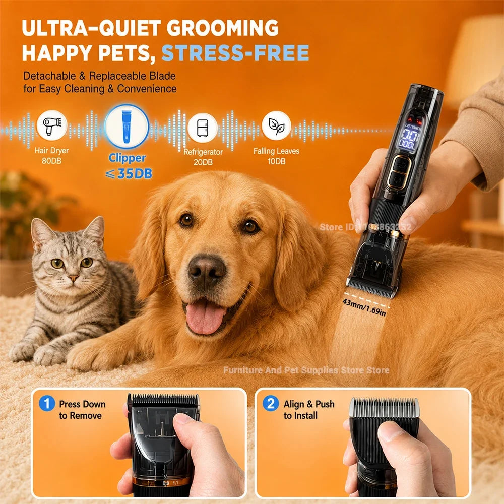 Electric Pet Grooming Clipper with Smart - MyPetDollar.com