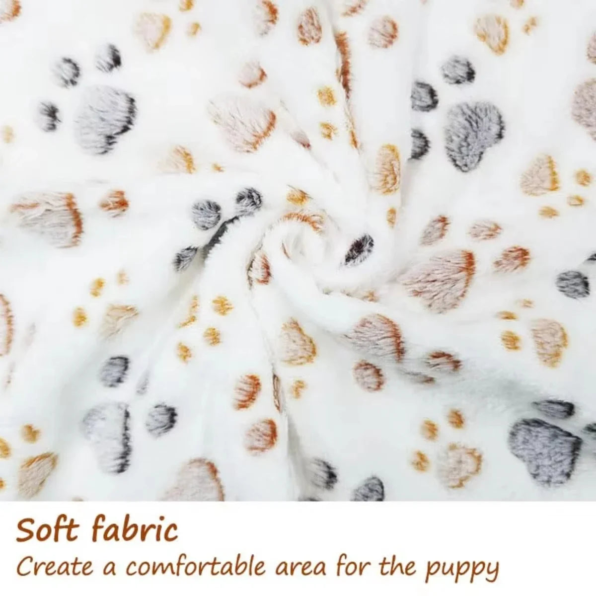Cute Flannel Pet Blanket Cartoon Dog Paw - MyPetDollar.com