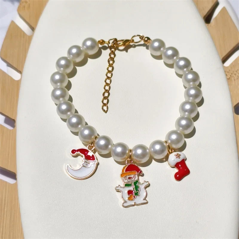 Fashion Adjustable Pearl Pet Collar with - MyPetDollar.com