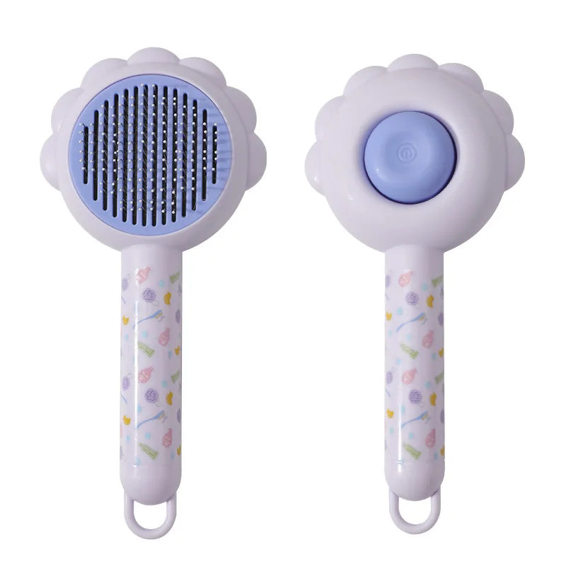 Pet Hair Cleaner Brush and Grooming Comb for Shedding Kitten Massage