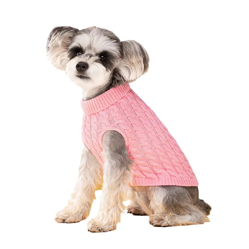 Warm Dog Sweaters for Small Dogs Turtleneck - MyPetDollar.com