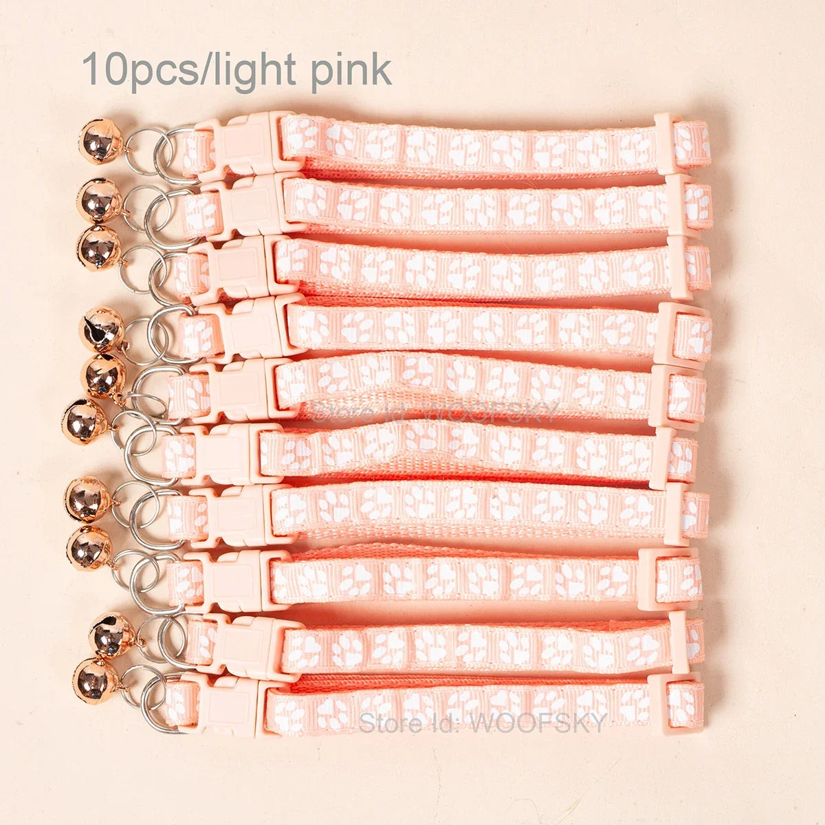 Colorful Pet Collars with Bell 23 Different Colors – 24 Colors