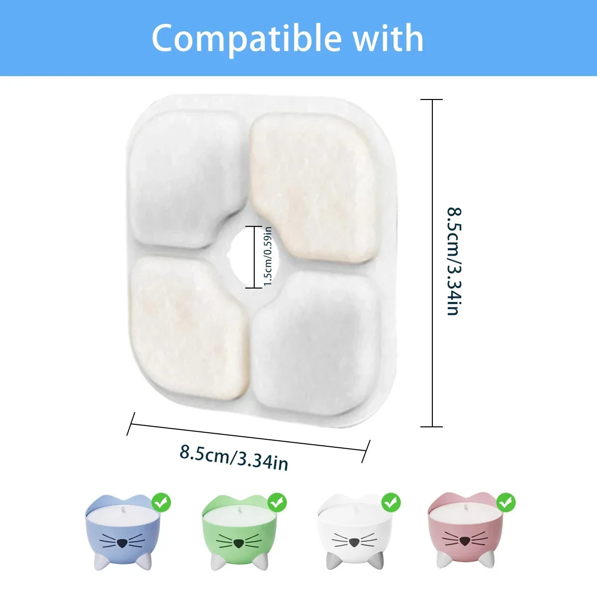 Replacement Activated Carbon Filter Cat Dog - MyPetDollar.com