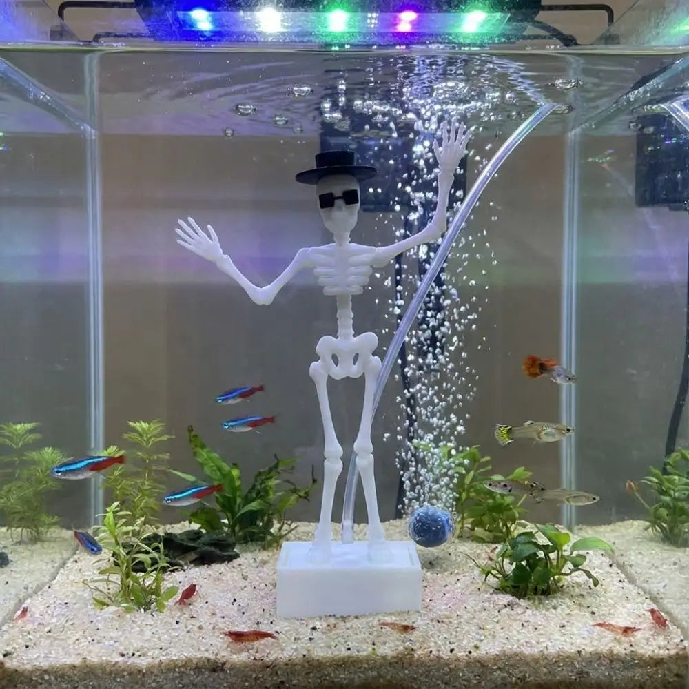 New 3D Printed Dancing Skeleton Aquarium - MyPetDollar.com