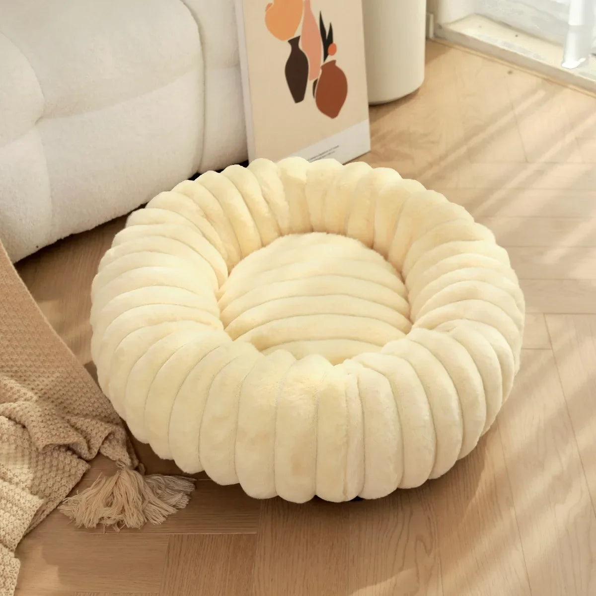 Round Bed for Dog Bed Mats Super Soft Cat - MyPetDollar.com