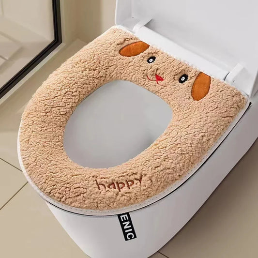 Winter Lamb Fleece Toilet Seat Cover - MyPetDollar.com