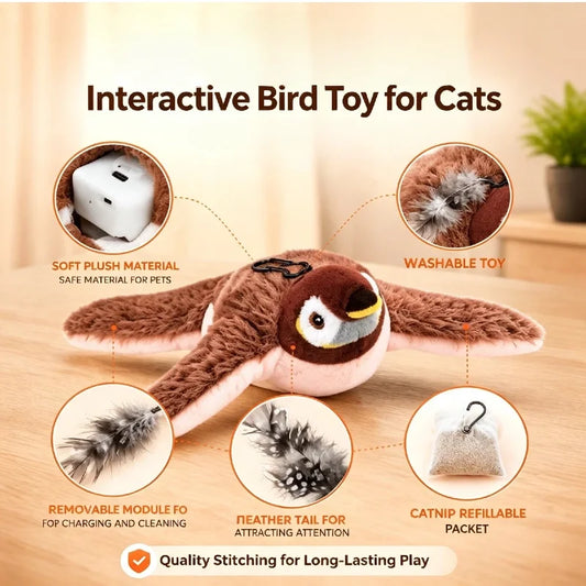 Interactive Cat Toys Flying Bird Cat Toy - MyPetDollar.com