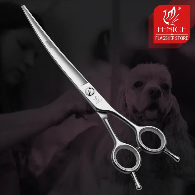 Fenice Professional 7/7.5 Inch Curved Dog - MyPetDollar.com