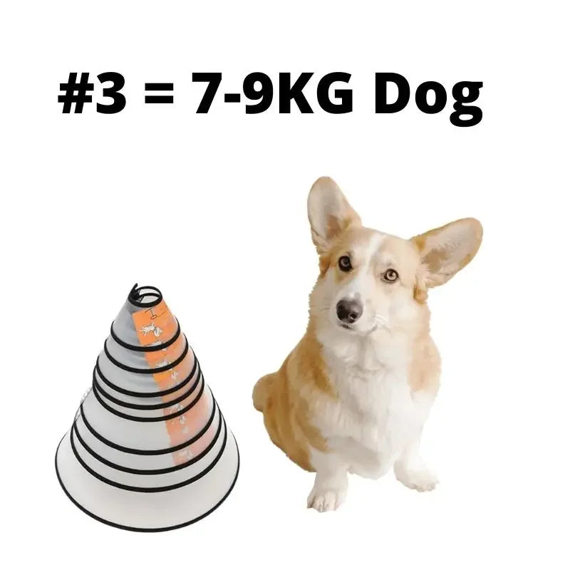 Pet Elizabeth Collar Puppy Anti Bite Grasping – 9 Colors