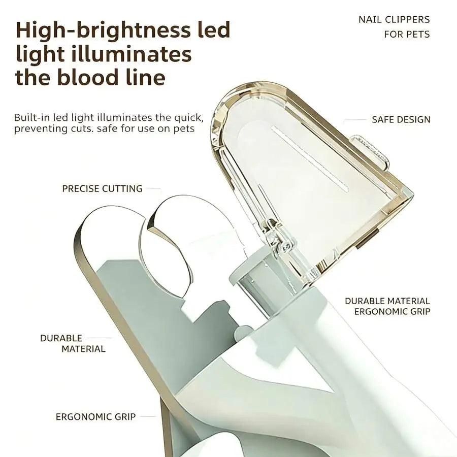 Household LED Illuminated Pet Nail Clipper, - MyPetDollar.com