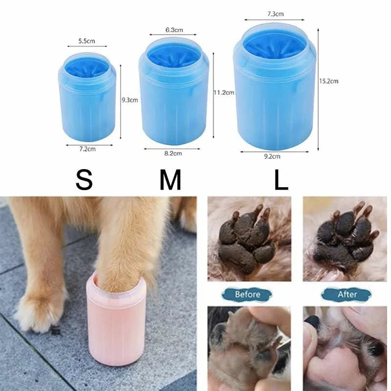 Custom Logo Soft Silicone Dog Paw Cleaner - MyPetDollar.com