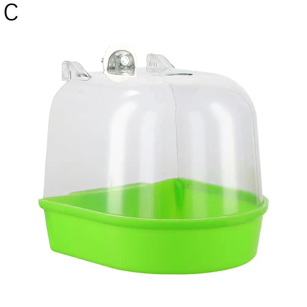 4colors Bird Bath for Cage Cleaning Pet Supplies Cockatiel – 4 Colors