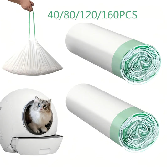 40 80 120 Cat Litter Box Liner Bags (3 colors)