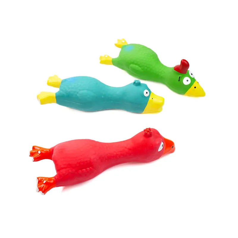 Pet Squeaky Chicken Toy - Funny Sound-Making - MyPetDollar.com