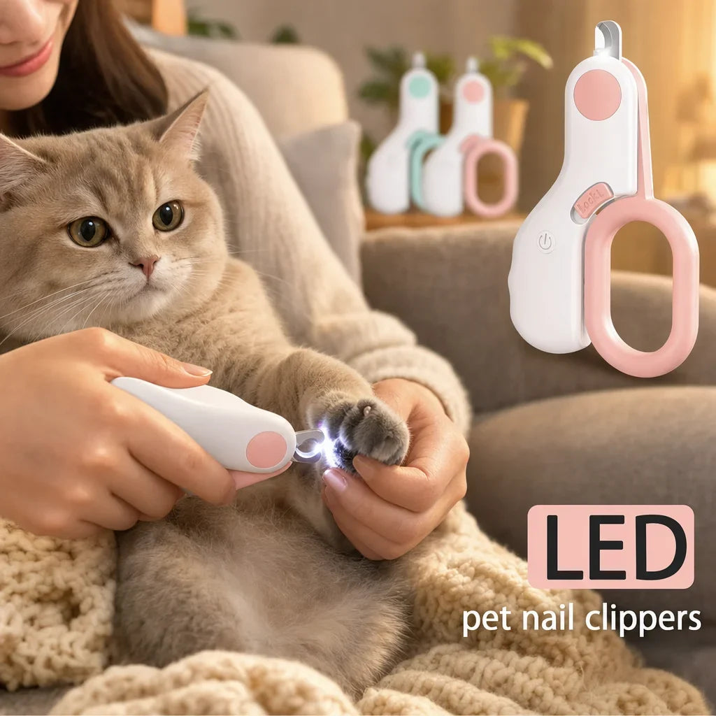 LED Pet Nail Clippers for Cats & Dogs, - MyPetDollar.com