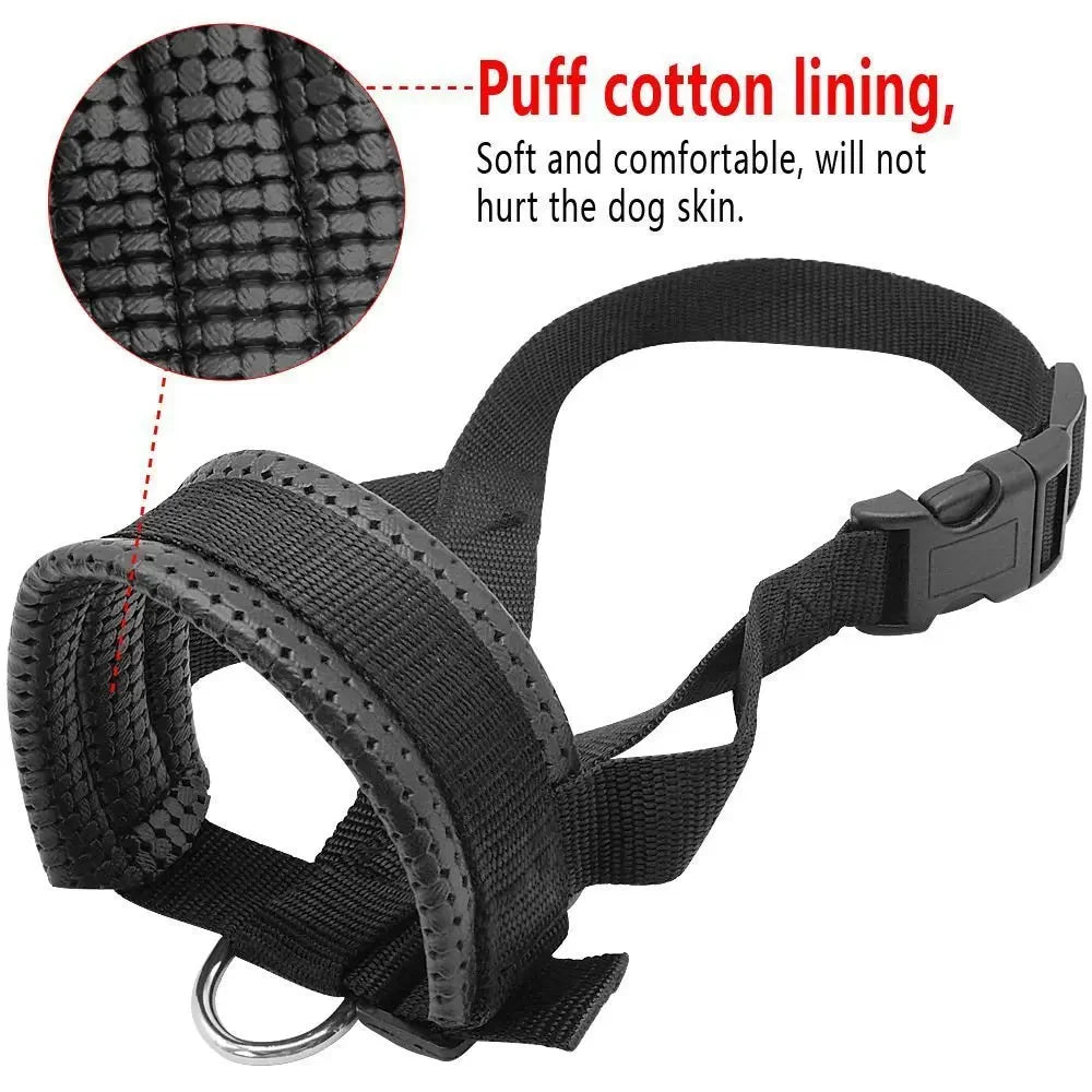 Nylon Dog Mouth Muzzle Anti Bark Collar – Dog Collars