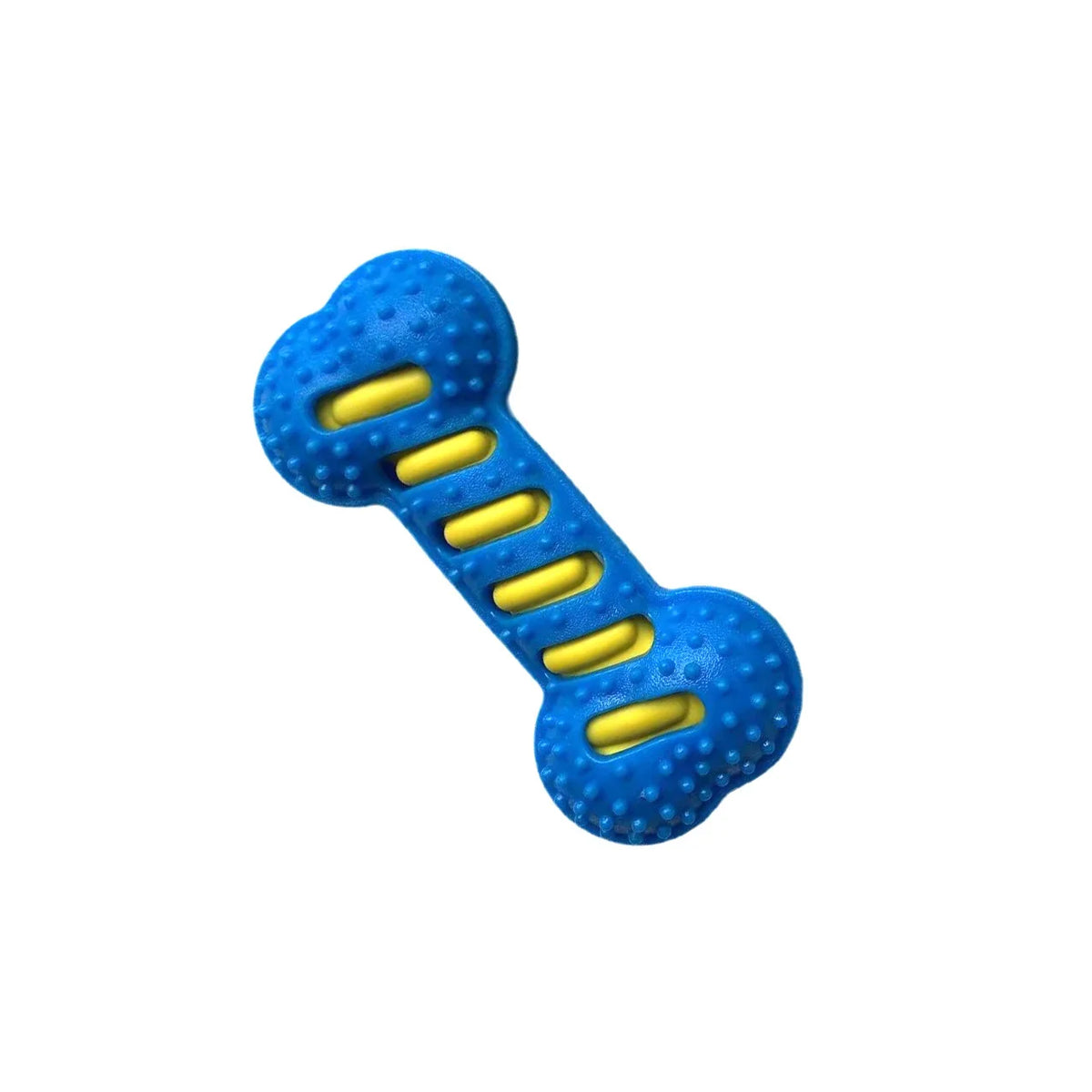 Dog Rubber Bone Chew Toy Squeaky Bite Resistant Molar Teeth – Dog Supplies