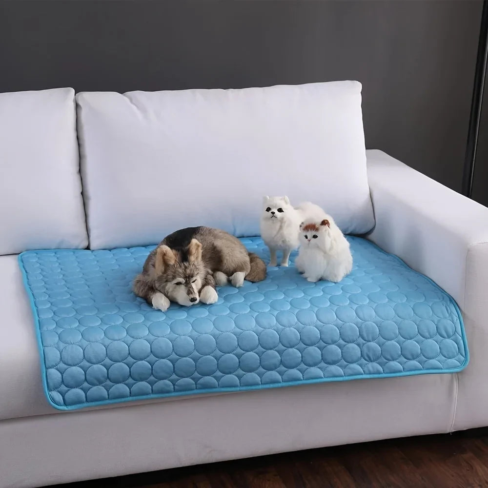 Dog Cooling Mat Summer Pet Cold Bed Extra - MyPetDollar.com