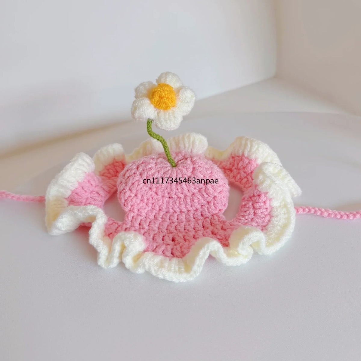 Flower Sprout Pet Hat, Knitted Pet Headwear - MyPetDollar.com