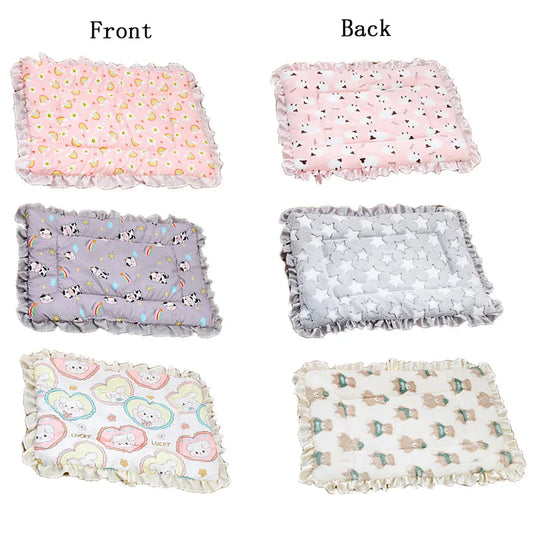 Warm Dog Bed Sofa Pet Sleeping Mat Flannel - MyPetDollar.com