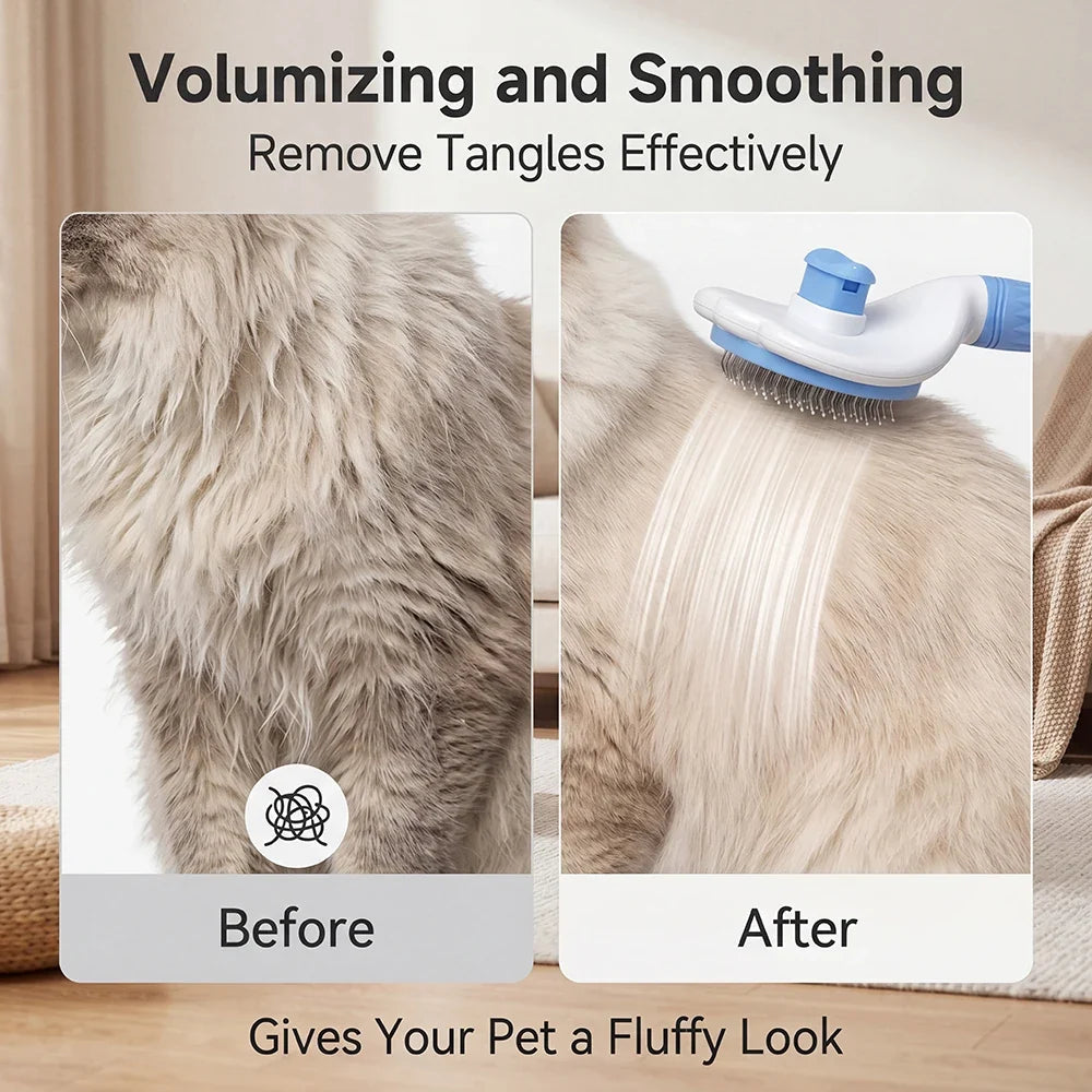 Bioline Self Cleaning Slicker Brush Dog Cat - MyPetDollar.com
