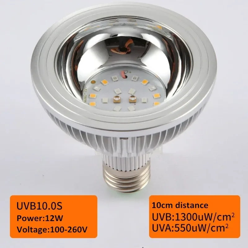 Reptile 10.0 20.0s UV Lamp Bulb UVA UVB Basking Spot Heat – 4 Colors