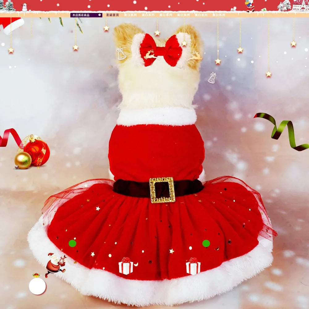 Washable Velvet Pet Christmas Costume Mesh - MyPetDollar.com