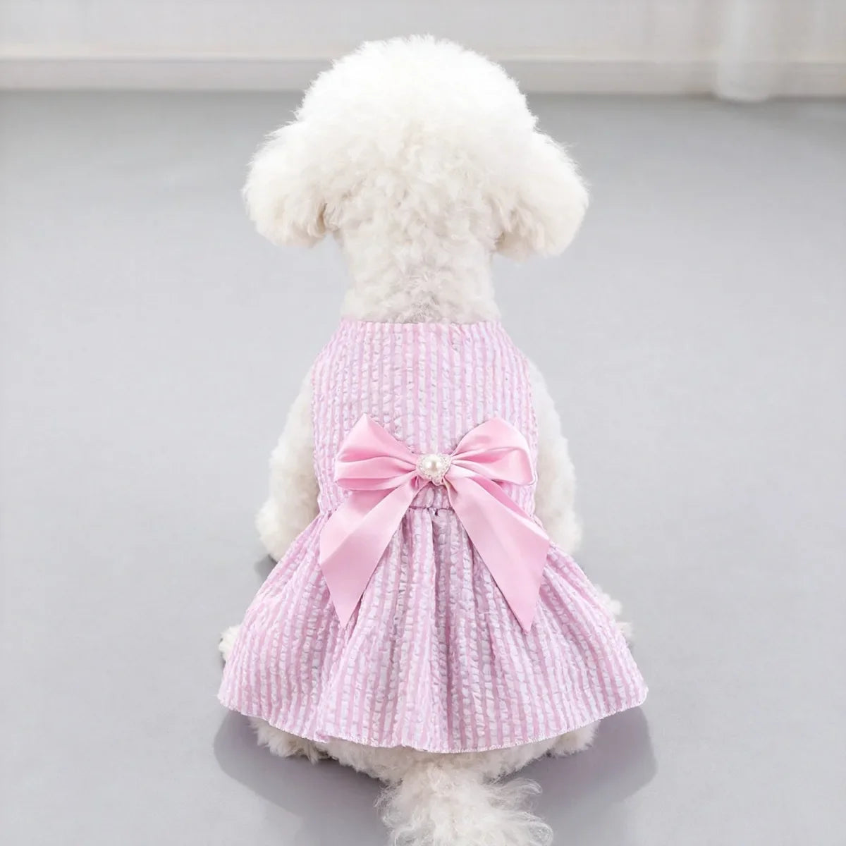 Kawaii Vertical Striped Summer Pet Clothes - MyPetDollar.com