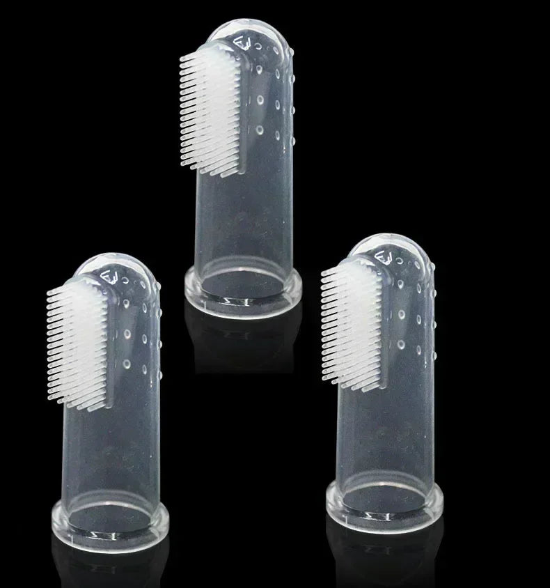 Super Soft Pet Finger Toothbrush Dog Grooming Brush