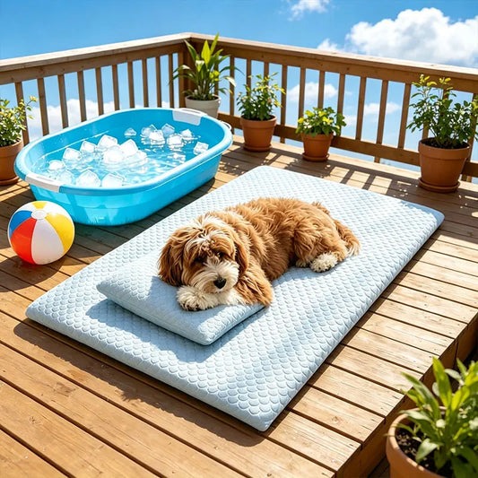 Breathable Thick Ice Silk Cooling Pet Mat - MyPetDollar.com