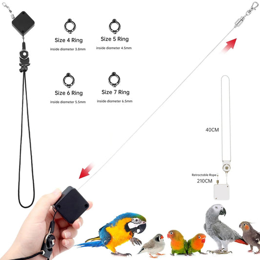 Parrot Release Rope Bird Training Leash with - MyPetDollar.com