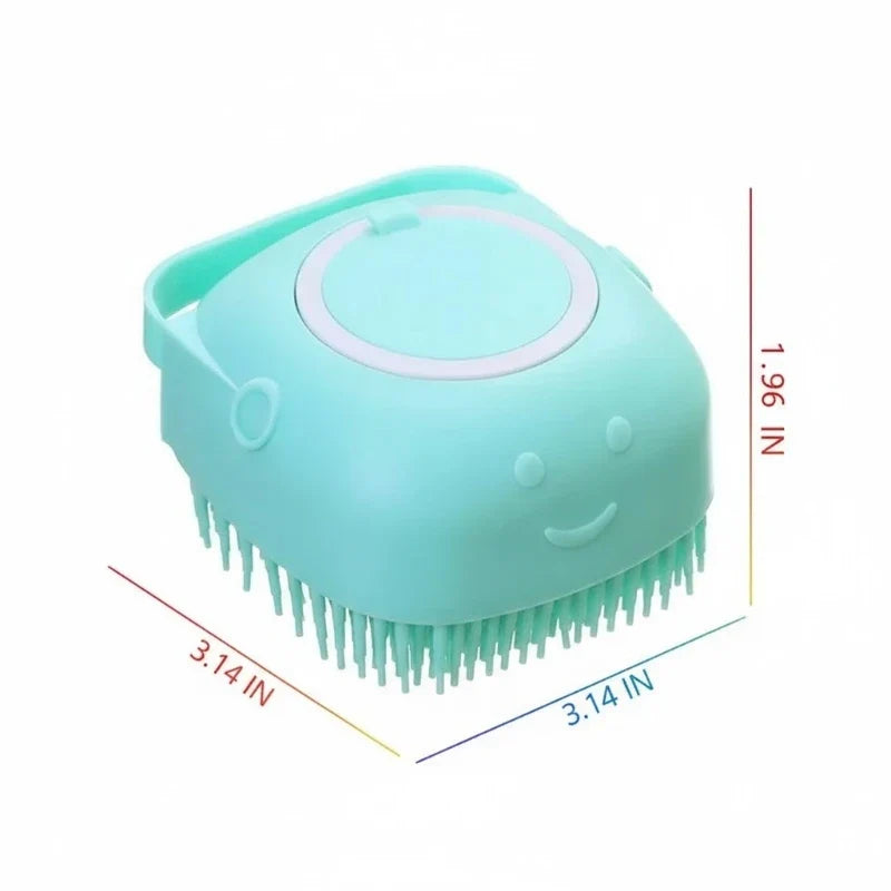 Pet Bath Massage Brush Soft Silicone Dog Cat - MyPetDollar.com