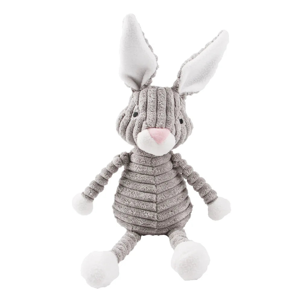 Cute Rabbit Plush Gray Small Dog Plaything Puppy Cartoon Animal Pet