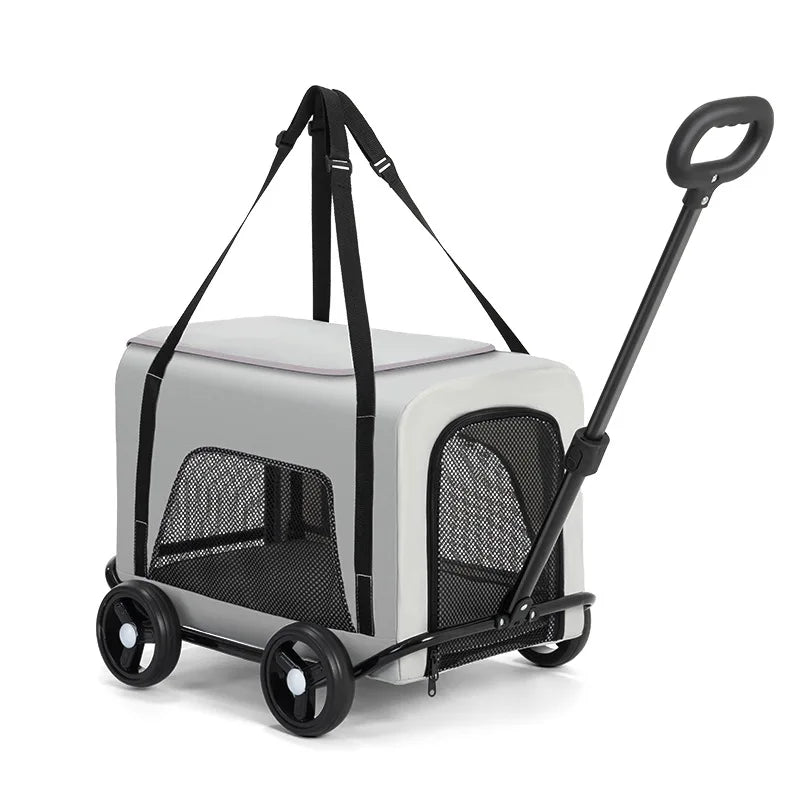 Portable Foldable Pet Hand Cart Lightweight Small Animal – 3 Colors