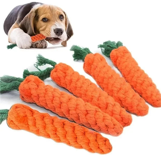 1pc Pet Knot Toy for Dog and Cat Carrot - MyPetDollar.com