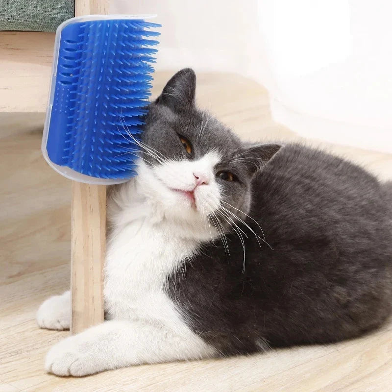 Cat Self Groomer Wall Corner Brush, - MyPetDollar.com