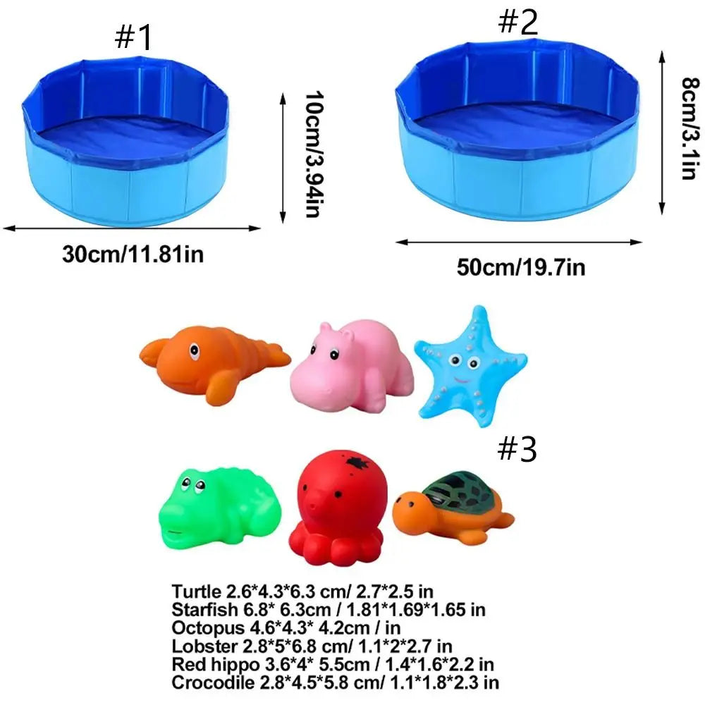 Foldable Cat Pool Toy Play Water Bath Tub - MyPetDollar.com
