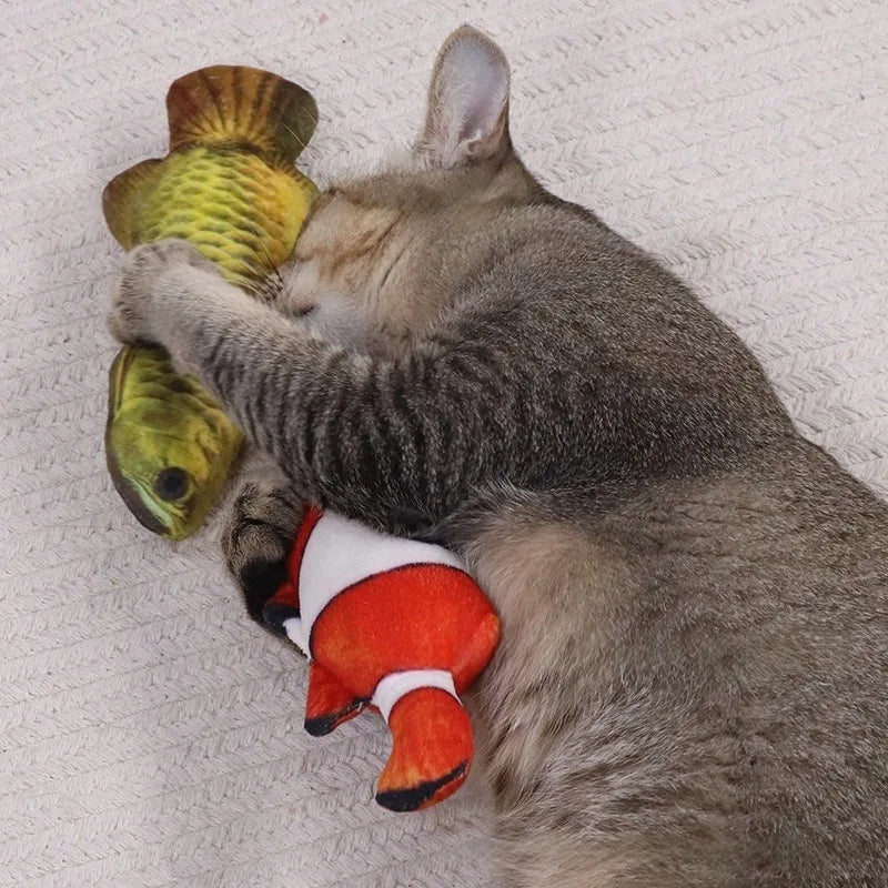 Simulation Goldfish Cat Toys Pets Teeth Chew Fish Doll Stuffed (6 colors) – view 5