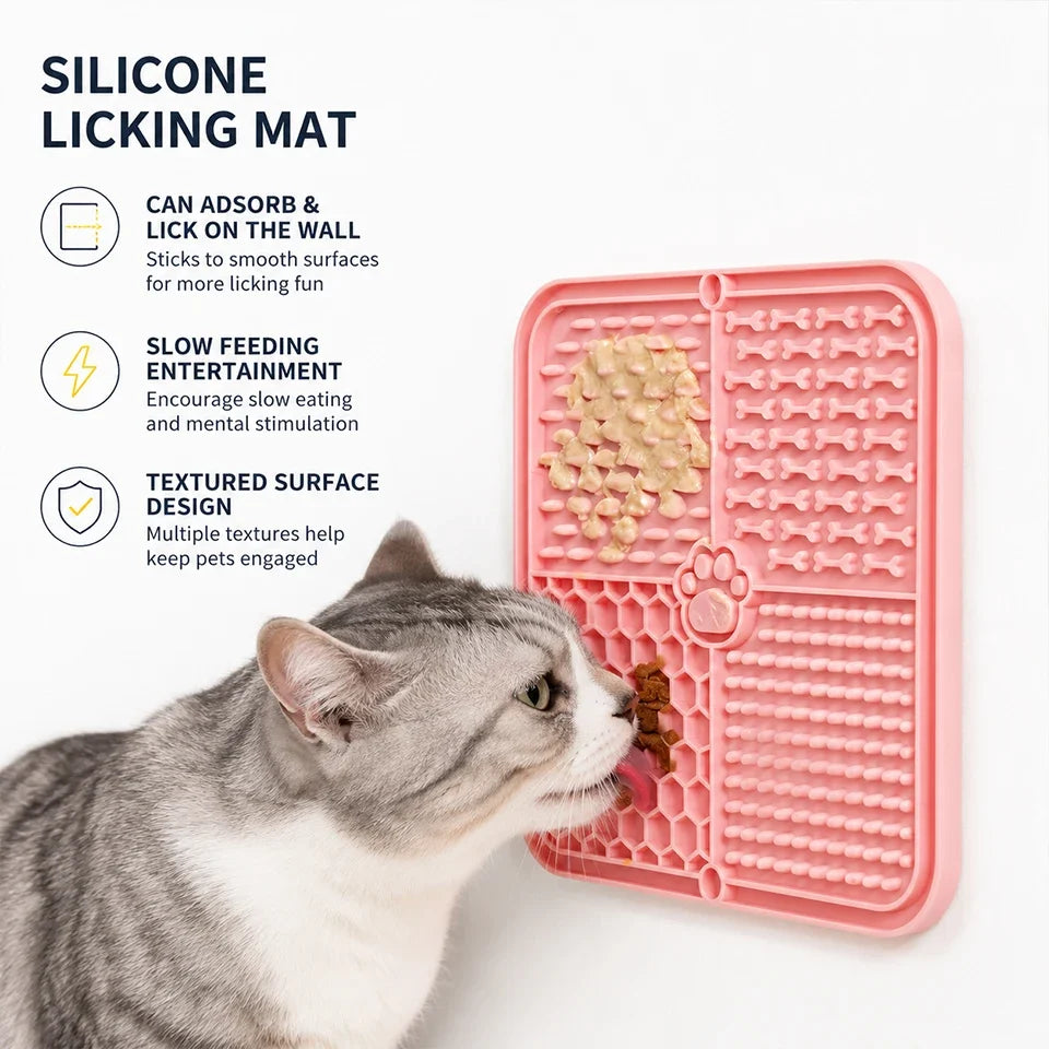 15.5x15.5cm Slow Feeder Licking Mat Food - MyPetDollar.com