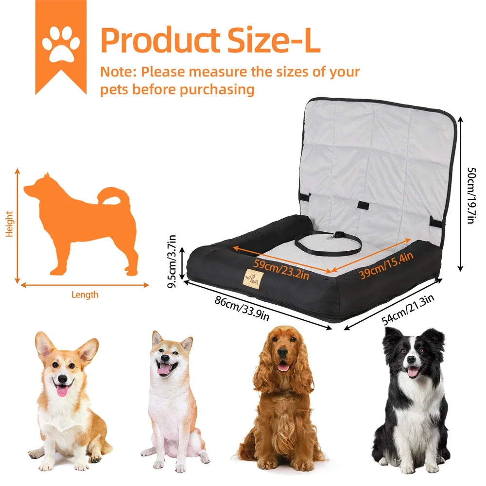 Portable Dog Car Seat Bed