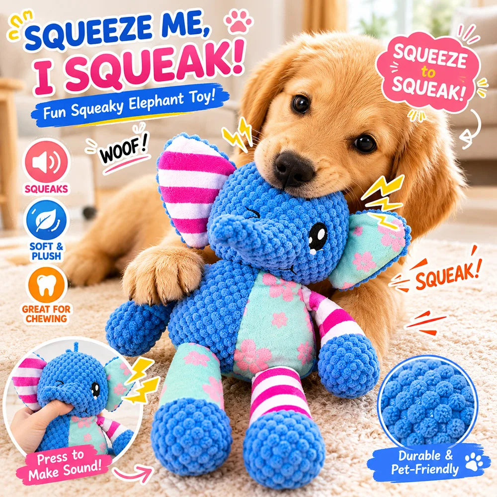 Pet Plush Toy with Squeaker Cat Dog Puzzle - MyPetDollar.com