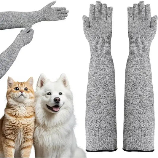 Pet Grooming Long Gloves - 35cm Protective - MyPetDollar.com