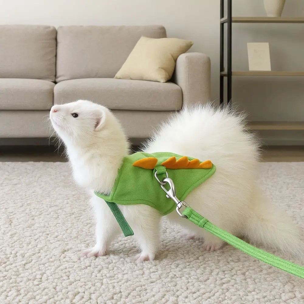 Soft Cartoon Ferret Vest Harness Adjustable - MyPetDollar.com