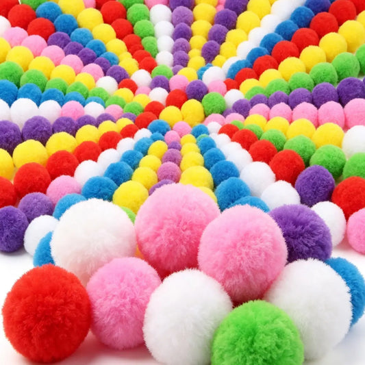 150Pcs 3cm Random Color Soft Plush Cat Toy - MyPetDollar.com