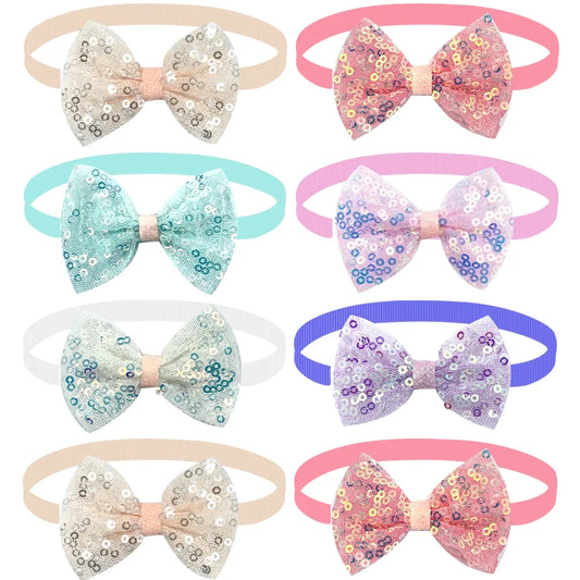 50/100pcs Pet Dog Cat Bow Ties Adjustable - MyPetDollar.com