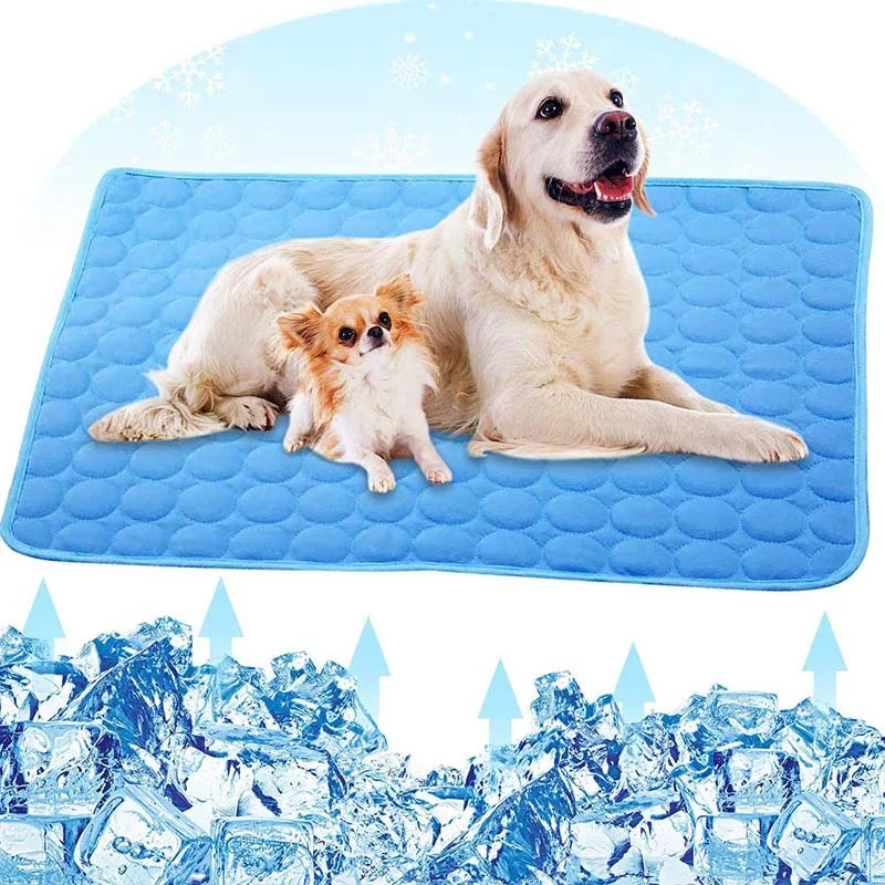Summer Dog Cooling Mat Cat Durable Blanket - MyPetDollar.com