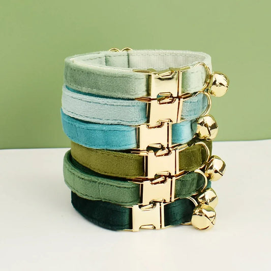 Velvet Cat Collar Bowknot Personalized - MyPetDollar.com