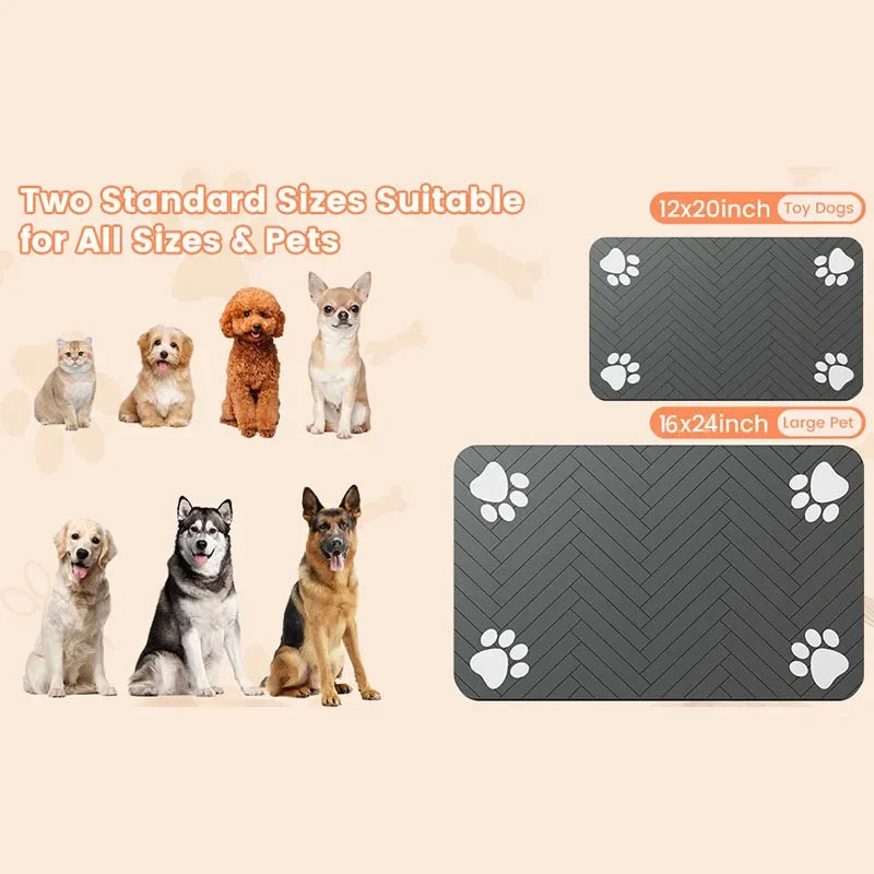 Pet Placemat Dog Food Bowl Mat Drinking - MyPetDollar.com