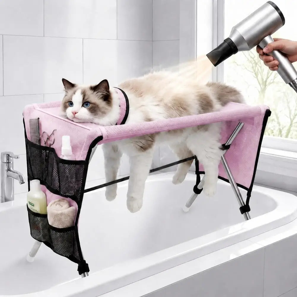 Foldable Pet Grooming Hammock Stand Quick - MyPetDollar.com
